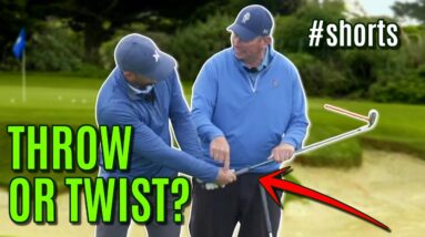 Should I THROW Or Should I TWIST? #shorts #golfswing #golf #ericcogorno