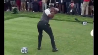 Tiger Woods Lower Body Movement in Downswing