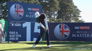 Erik Van Rooyan Swing Overlay Showing the Handle Position at Address versus a lag Impact. 3 WOOD