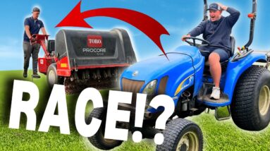 It's a RACE! MIND BLOWING GREENS MAINTENANCE HACK!?