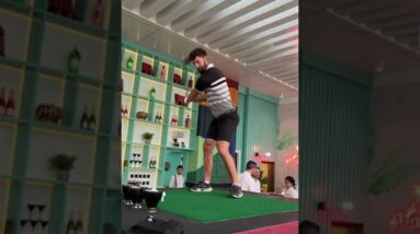 Hitting a Golf Ball Off The Roof of a Hotel In Dubai..