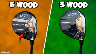 INTERESTING RESULTS! Callaway PARADYM Triple Diamond 5 Wood vs Callaway PARADYM 3 Wood