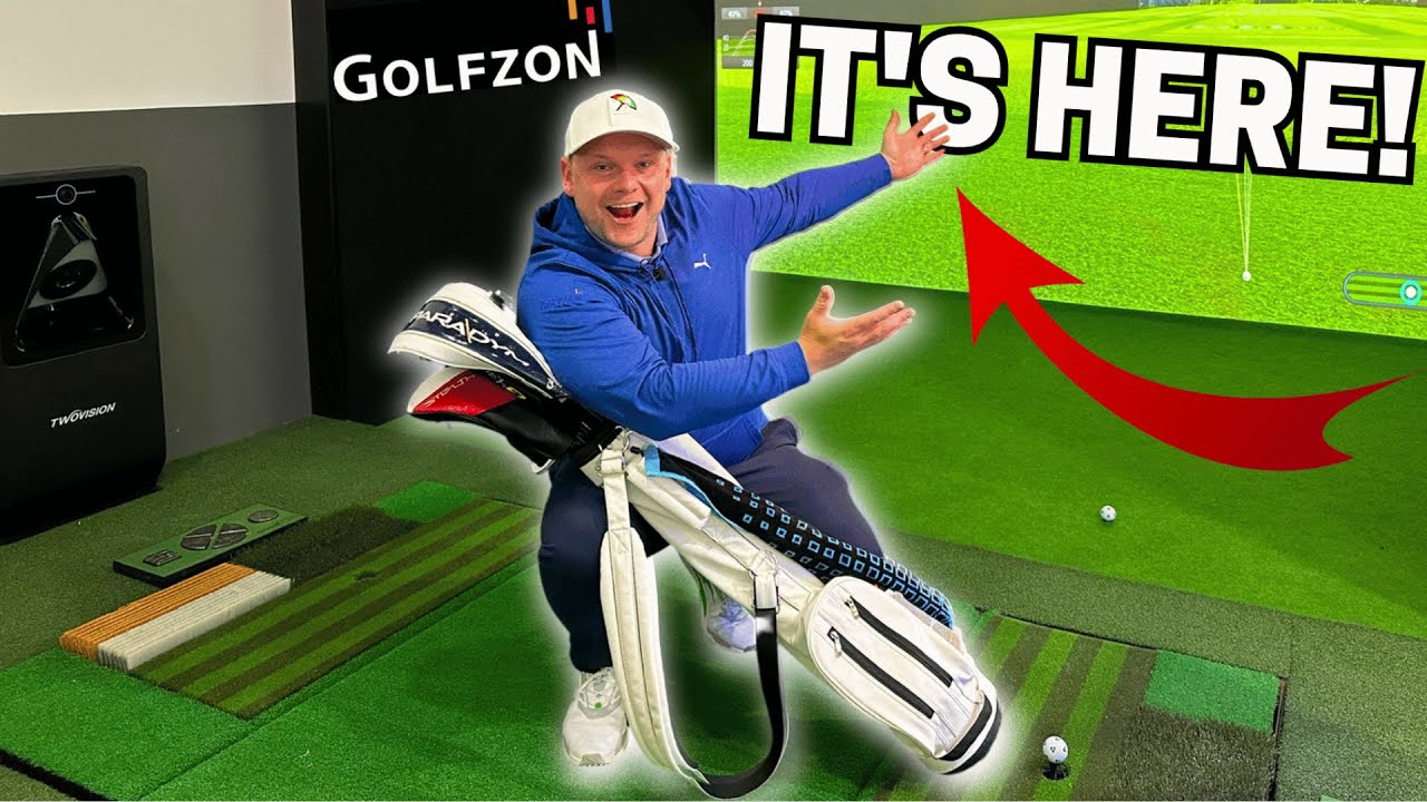 MIND BLOWING My NEW GOLF SIMULATOR IS HERE!