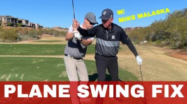 MALASKA LESSON: SIMPLE WAY TO GET ON PLANE AND FIXING A SHANK #golf #golftips #golfdrills