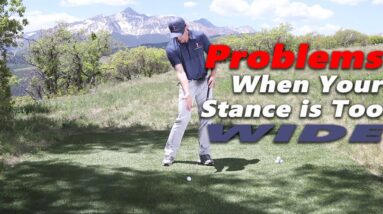 Swing Faults When Your Golf Stance is Too Wide