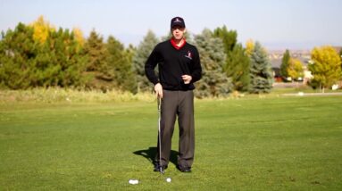 How to Take a Divot in FRONT of the Golf Ball