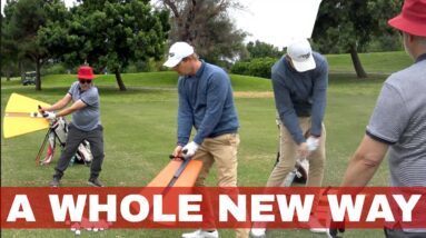 GOLF INVENTOR FLEW to SHOW this NEW INVENTION