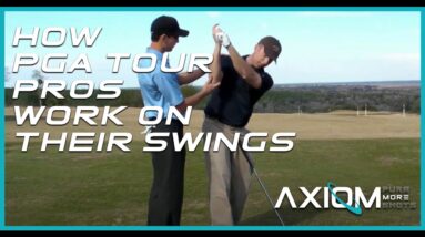 Watch a PGA Tour Player Work on His Swing in Real Time