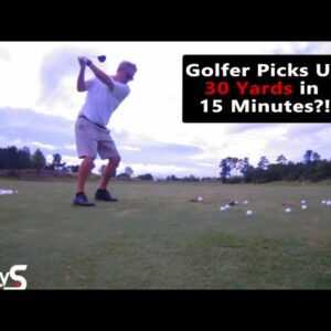 Golfer Picks up 30 YARDS in 15 MINUTES with the Driver??? How?!?!