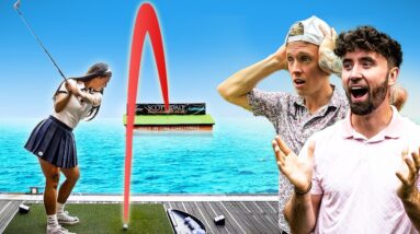 We Challenged Keeks Golf To An ISLAND GREEN Match!