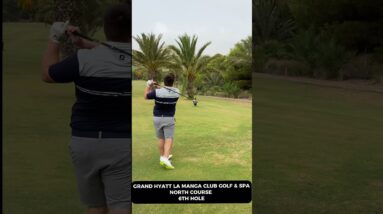 Play the 6th Hole on the North course at La Manga #golf #playahole #travel #spain