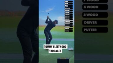 Tommy Fleetwood’s distance for each golf club