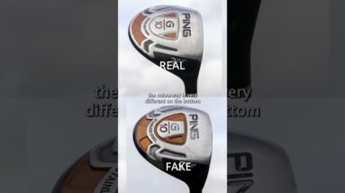 REAL and FAKE - Spot the difference #golf #golfclubs #realorfake