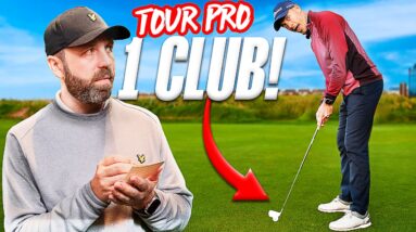 What can Tour Pro score with only 1 golf club?