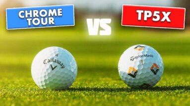 2024 TaylorMade TP5x vs Callaway Chrome Tour | Golf Ball HEAD TO HEAD
