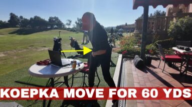 THE BROOKS KOEPKA MOVE FOR 60 YARDS! #golf