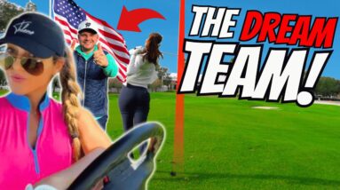 She Is An UNBELIEVABLE Golfer... THE DREAM TEAM!?