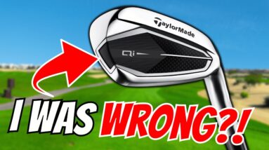 I expected these NEW TaylorMade Qi irons to be TERRIBLE...