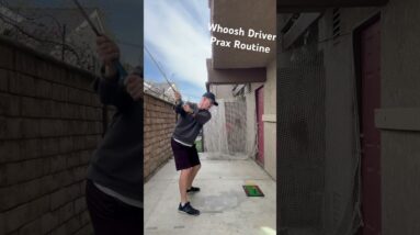 Whoosh driver practice #golf #shorts