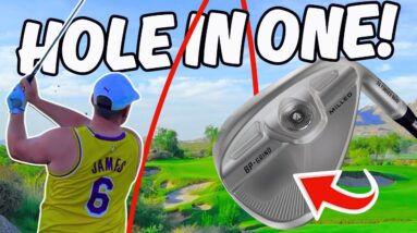 I MADE AN ACE FIRST SHOT WITH MY NEW FITTED CLUBS (not clickbait!)