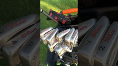 Play 9 in 60 Seconds: Wilson Fat Shaft Driver & Irons #golf