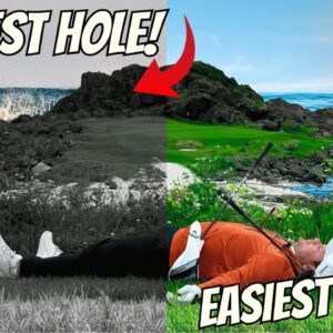 I Played The EASIEST And The HARDEST Golf Holes 18 Times - CRAZY RESULT!