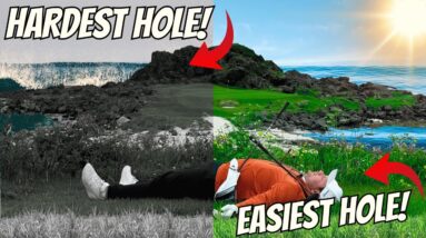 I Played The EASIEST And The HARDEST Golf Holes 18 Times - CRAZY RESULT!