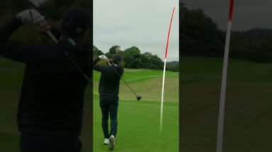 Harry Kane almost makes a hole in one on a par 4! 😲