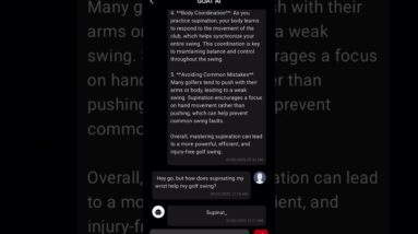 Ask Any Question About The Golf Swing And Get It Answered Instantly