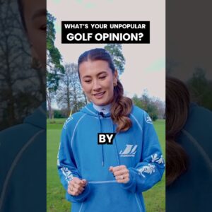 Mia Baker takes a relaxed approach to people walking through her line on the green.