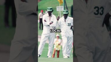 Why do caddies wear white boiler suits at The Masters? #themasters #augustanational #caddies