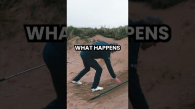 What should you do if your ball comes to rest against a bunker rake?#golfrules