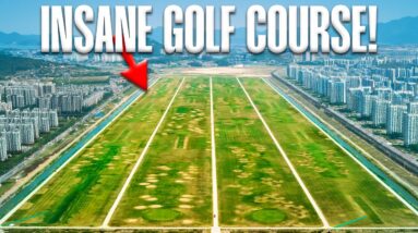 I play the WEIRDEST Golf Course in the World! (Runway-Style Course)