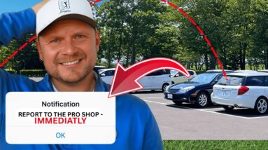 TOTAL DISASTER! He SHANKED His Golf Ball Into The CAR PARK!