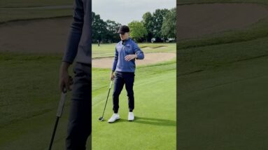 What happens when I hit a ball on the green??