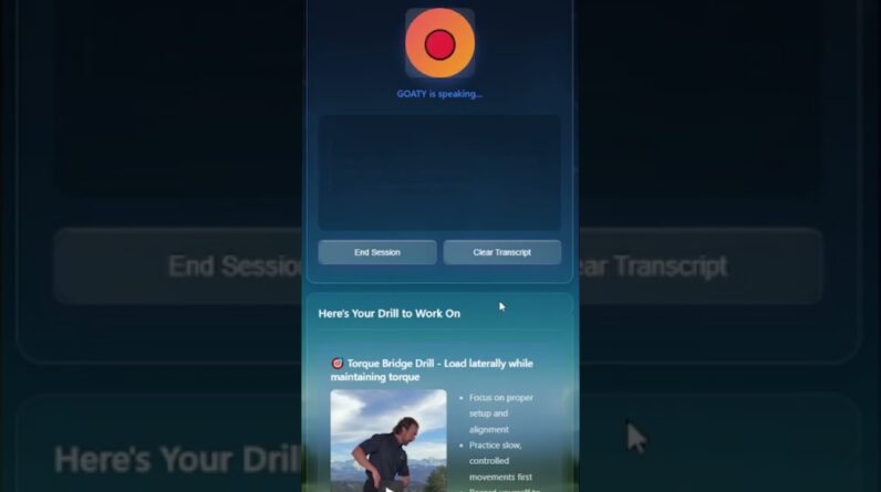 GOATY Talks! You Can Talk to GOATY Just Like a Human Coach! 12 GOATY Talks! You Can Talk to GOATY Just Like a Human Coach!