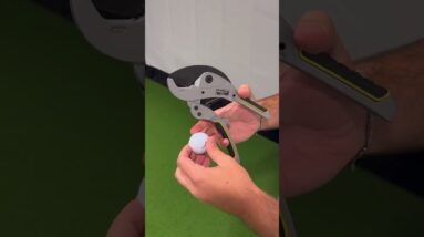 What does the inside of an Amazon Basics Core Soft golf ball look like? #golfballs #amazon