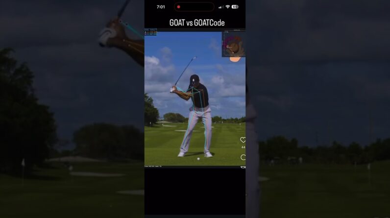 Tiger Woods with the GOATCode.ai Model Overlay