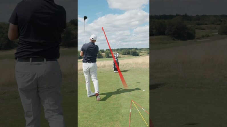 How to hit a draw and a fade off the tee! #golftips #golfswing