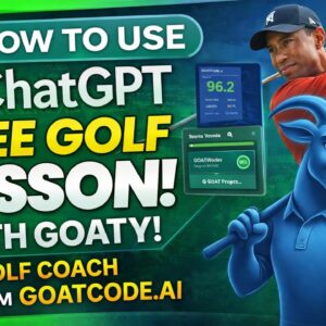 How to Use ChatGPT to Get a Free Golf Lesson with GOATY the AI Golf Coach from GOATCode.ai!