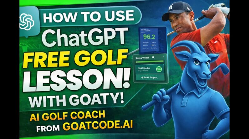 How to Use ChatGPT to Get a Free Golf Lesson with GOATY the AI Golf Coach from GOATCode.ai!