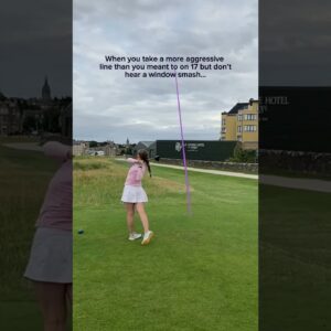 Yup totally meant to do that 🫡 #golf #theoldcourse #standrews