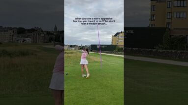 Yup totally meant to do that 🫡 #golf #theoldcourse #standrews