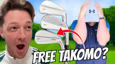 Beat Me And I Buy Him A FULL SET Of NEW TAKOMO Irons!?
