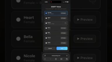 Customize GOATY’s voice - Your AI golf coach can sound however you like now!