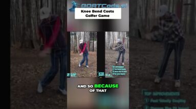 Unlock Elite Golf: Master Knee Snap & Braking for THE GOAT Swing! #shorts