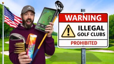I play Golf in America with Crazy ILLEGAL Clubs!