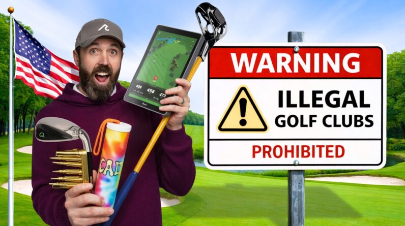 I play Golf in America with Crazy ILLEGAL Clubs!