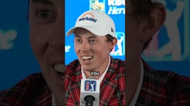 Matt Fitzpatrick loves a bit of tournament atmosphere! #pgatour #golf