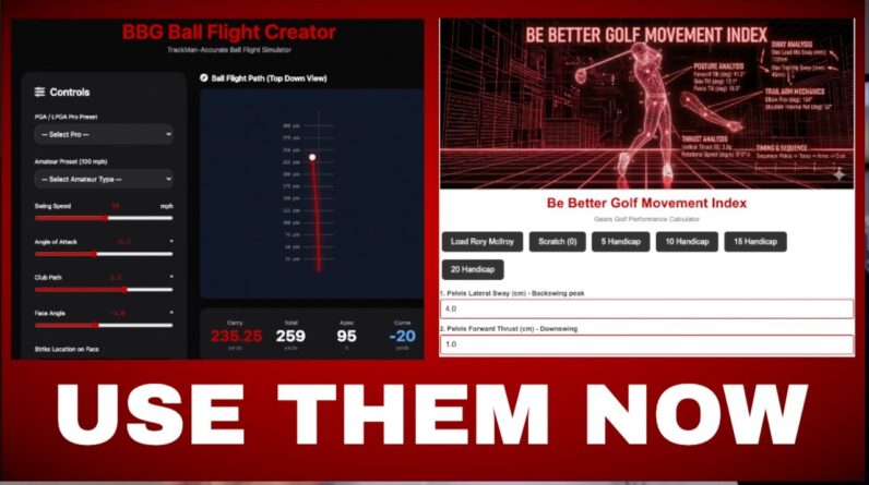 These TWO FREE TOOLS I made will change how you look at GOLF forever #golf